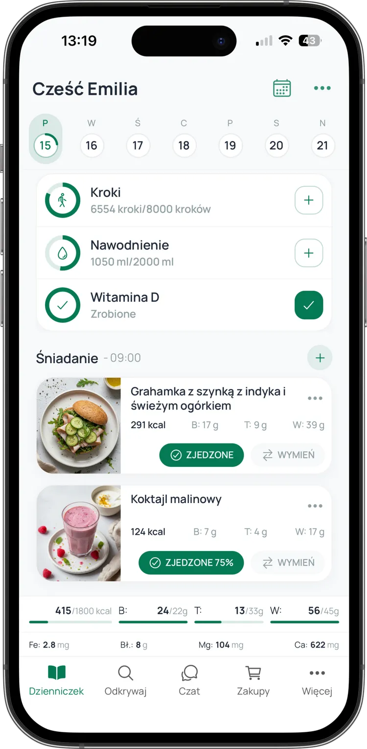 Aplikacja mobilna AvoDiet 3.0