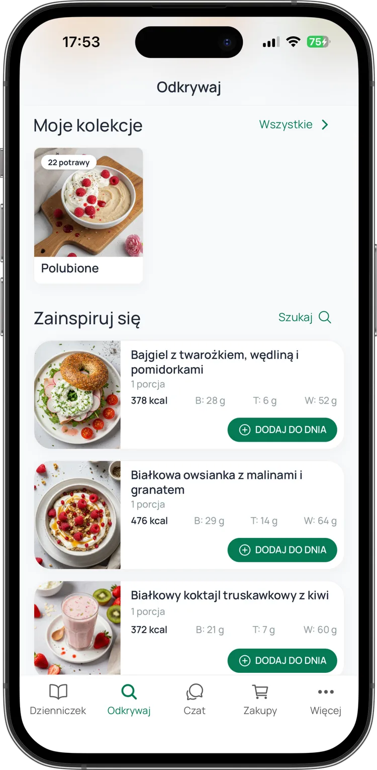 Aplikacja mobilna AvoDiet 3.0 z dzienniczkiem pacjenta